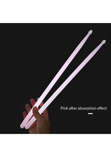 2pcs 5A Işık Bagetleri Işık Bulguları Naylon Glow Bul Çubukları Sahne Sanatçısı Davulcu Hediye Bagetleri (Pembe) (Yurt Dışından) modelleri