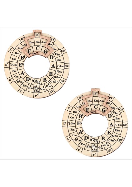 Ahşap Melodi Aracı, Beşinci Yuvarlak Daire Tekerlek Melodi Akor Aracı Müzik Transpoz Aksesuarları Ahşap Akor (Yurt Dışından)