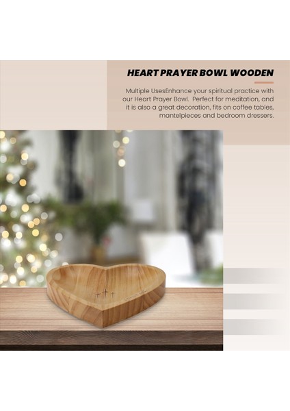 Dua Kasesi, Kalp Dua Kasesi Ahşap, Kadınlar Için Hıristiyan Hediyeler, Ahşap Dua Hamur Kasesi, Kalp Şekleli Dekor Kasesi (Yurt Dışından) fiyatları