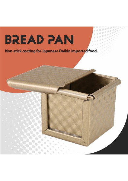 Kapak Tost Kalıp Ekmek Tavası ile Kare Somun Tava Pullman Somun Tava Kapak Yapışmaz Mini Su Küpü Tost Kutusu (Yurt Dışından) fırsatları