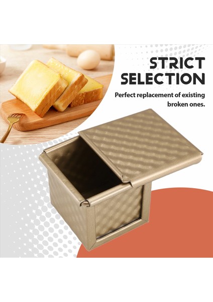 Kapak Tost Kalıp Ekmek Tavası ile Kare Somun Tava Pullman Somun Tava Kapak Yapışmaz Mini Su Küpü Tost Kutusu (Yurt Dışından) indirimleri