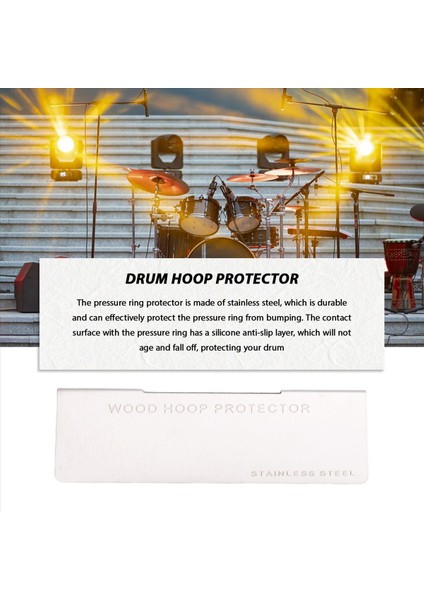 2 Adet Davul Kasnak Koruyucusu Bas Davul Çemberleri Koruyucu Ahşap Çember Koruyucu Davul Aksesuarları (Yurt Dışından) fırsatları