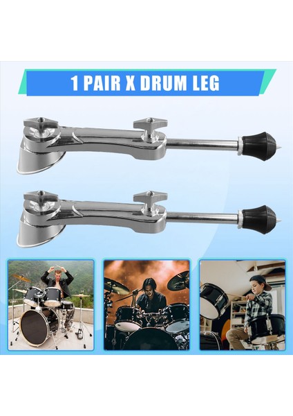 Bas Davul Mahmuzları Bacaklar Braket Caz Davul Tutucu Stand Bacakları, Sabit Davul Bacak Braketi Ayakları Kayma Önleyici Perküsyon Parçaları (Yurt Dışından) fırsatları