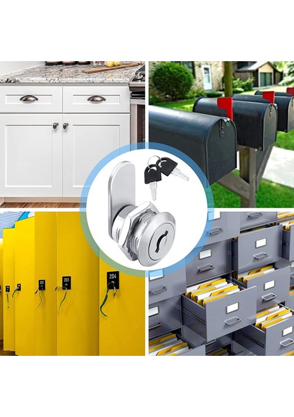16 Adet Dolap Cam Kilit Anahtarlı Benzeri Silindir Kilidi 5/8 Inç Çinko Alaşım Çekmecesi Kilit Güvenli Dosya Silindir Kilitli (Yurt Dışından) indirimleri