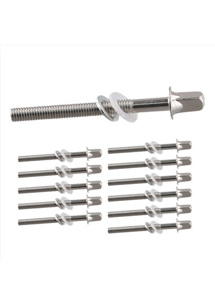 12PCS Davul Gerginlik Çubukları Gerginlik Vidaları Bas Davul Vidaları Set Bas Trampet Davul Aksesuarları Davul Donanımı M5X50MM (Yurt Dışından) fiyatları