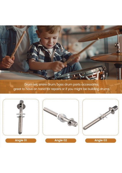 12PCS Davul Gerginlik Çubukları Gerginlik Vidaları Bas Davul Vidaları Set Bas Trampet Davul Aksesuarları Davul Donanımı M5X50MM (Yurt Dışından) indirimleri