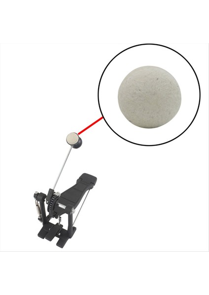 Drum Çekiç Pad Beyaz Kıta Yarı Dairesel Çekiç Ped Davul Aksesuarları (Yurt Dışından) fırsatları