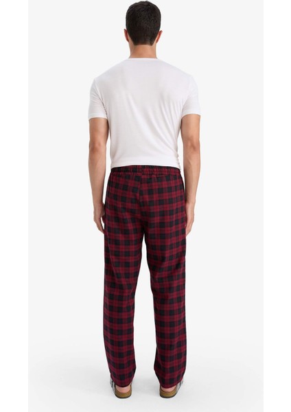 Regular Fit Cepli Uzun Kareli Pijama Altı F5217AX25WN