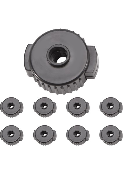 9 Adet Abs Davul Seti Hızlı Serbest Bırakma Fıstığı Zil Hızlı Montaj Davul Arkadaşı Yedek Aksesuarları (Yurt Dışından)