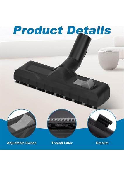 Evrensel 35MM/32MM Elektrikli Süpürge Ucu, Bağlantı Adaptörlü Değiştirilebilir Islak/kuru Ucu, (Yurt Dışından) modelleri