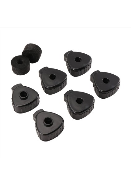 6 Adet Zil Somunları, Zil Kılıflı Hızlı Zil Somunu Yıkama Değiştirme, Perküsyon Davul Yedek Parçaları (Yurt Dışından)