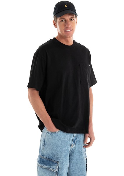 Jcoconcrete Pocket Tee Ss Crew Neck Siyah