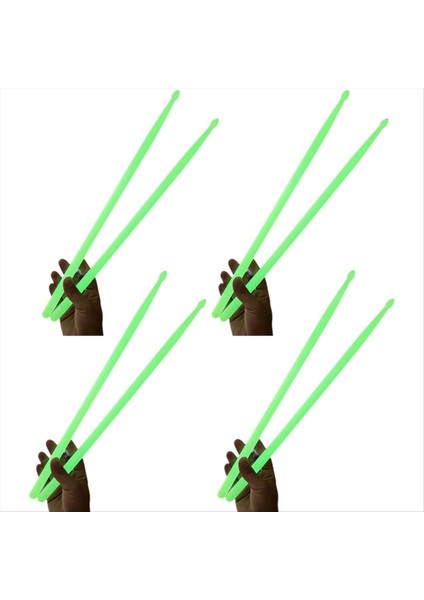 Floresan Davul Çubuğu 5A Aydınlık Davul Çubuğu Naylon Davul Çubuğu Aydınlık Davul Çubuğu Yeşil (Yurt Dışından)