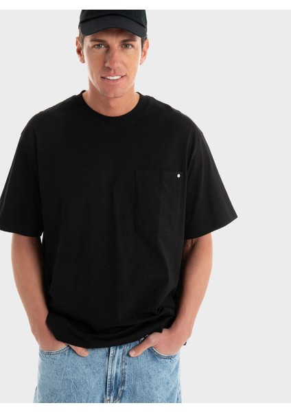 Jcoconcrete Pocket Tee Ss Crew Neck Siyah fırsatları