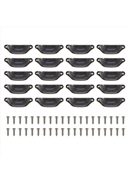 20PCS Vintage Çekmece Kapı Dolabı Demir Kabuk Kabuklu Silat Knob 9.7cmx3.5cm (Yurt Dışından)