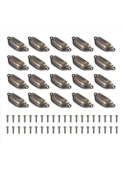 20PCS Vintage Çekmece Kapı Dolabı Demir Kabuk Kabuklu Silat Knob 9.7cmx3.5cm (Yurt Dışından) fiyatları