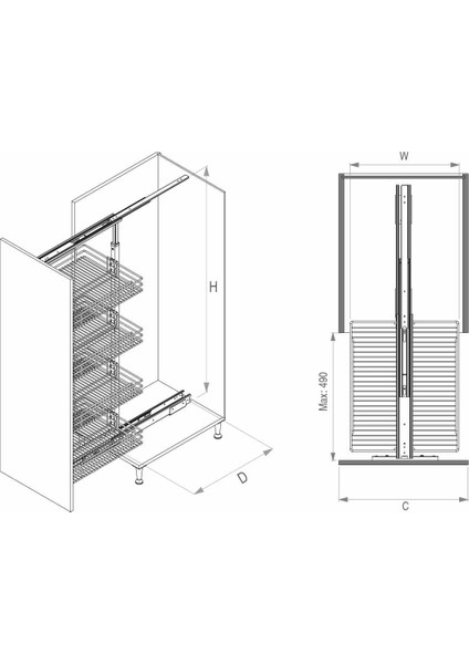 Teleskopik Boy Kiler Ünitesi 110-125 Cm. Arası fiyatları