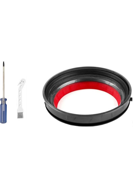 V10 SV12 Elektrikli Süpürge Toz Haznesi Için Yedek Üst Sabit Sızdırmazlık Halkası ve Tornavida (Yurt Dışından)