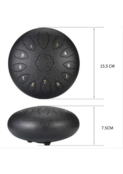 Boş Davul 11 ​​tonlu Eterik Davul C Anahtar Çelik Dil Davul Müzik Aleti (Yurt Dışından) indirimleri