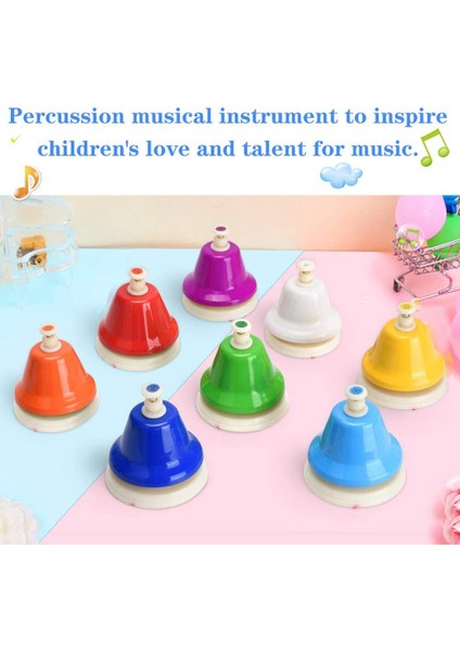 Masa Çanları, 8 Not Diony Metal El Çanları, Gökkuşağı Müzik Çanları, Müzikal Öğrenme Öğretimi Perküsyon Enstrümanı (Yurt Dışından) fiyatları