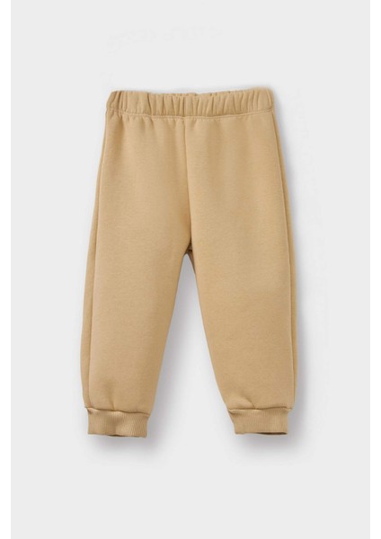 Erkek Bebek 3'lü Takım Pelüş Kapüşonlu Hırka Çizgili Uzun Kollu Tişört Eşofman Altı F5726A525WN fiyatları