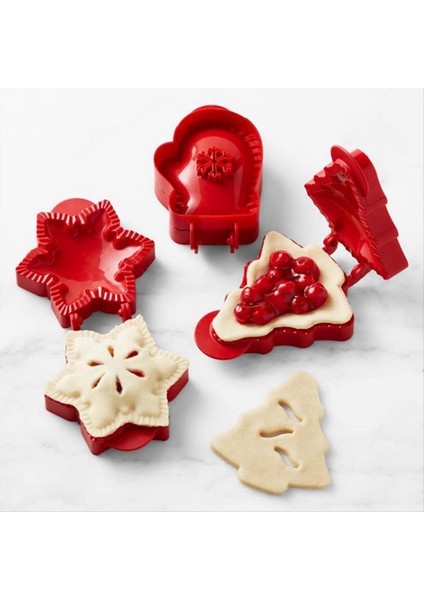 3pcs Mini Pasta Yapımcıları Için El Pasta Kalıpları Noel Partisi Pişirme Malzemeleri Parti Hamur Baskı Cep Pasta Kalıpları (Yurt Dışından) modelleri