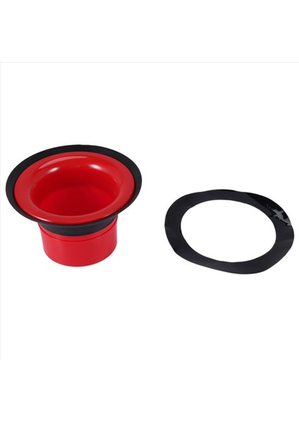 Siyah Port Hole Protector, Mikro Delek Kafası, Kırmızı ile Bas Davul Geliştirici Abs Kauçuk Bas Drum Kick Artırıcı (Yurt Dışından) fiyatları