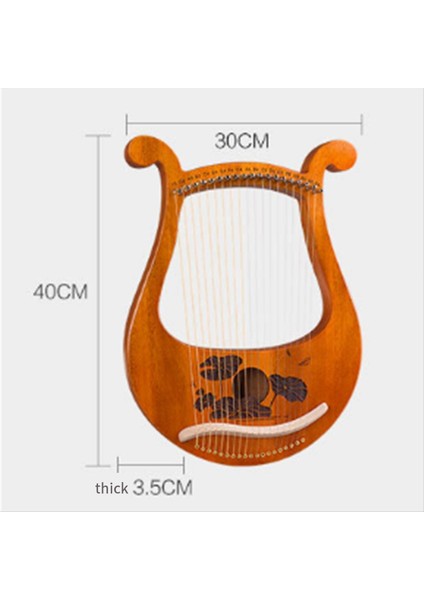 Lir Harp 19 String Yeni Başlayanlar Harp, Taşınabilir 19 Tonlu Küçük Harp 19 String Lir Müzikal Enstrümanlar Masif Ahşap Lir Harp (Yurt Dışından) fırsatları