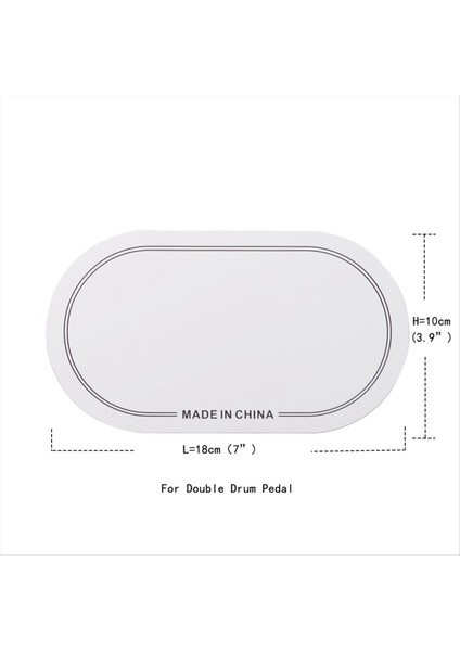 Bas Davul Yaması, Davul Kafası Davul Perküsyon Enstrümanı Aksesuarları, Bas Davul Yamaları Beyaz 10 x 18CM (Yurt Dışından) fiyatları