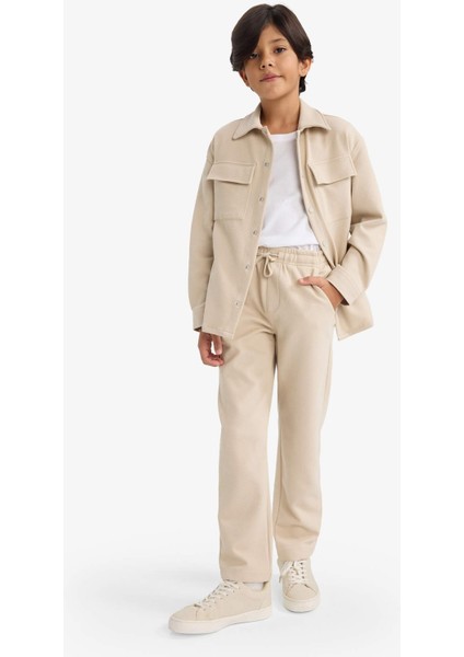 Erkek Çocuk Beli Lastikli Standart Paça Pantolon G3727A825AU