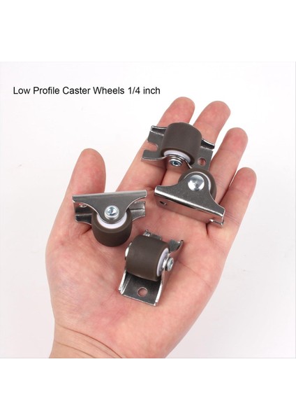 Mini Sabit Tekerlekler, Vidalı Düşük Profilli Küçük Tekerlekler, Mobilya Için Sessiz Kauçuk Sert Tekerlekler 8 Paket (Yurt Dışından) indirimleri