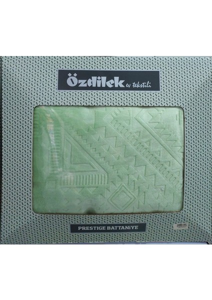 Prestige Kalın Embos Çift Kişilik Battaniye (220x240)-Yeşil modelleri