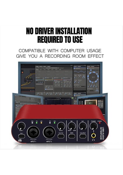 Yeni Küçük Sürücüsüz Mikser Dijital Efektler Harici Ses Kartı Bilgisayara Bağlı Defter Taşınabilir Tuner (Yurt Dışından) fırsatları
