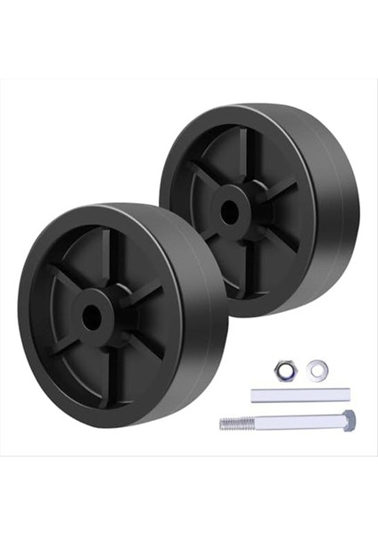 6inch Fragman Jack Wheel Yedek Römork Fragmanı Dil Jack Wheel Hitch Yardımcı Hizmet Fragmanı Jack Yedek Parçaları 2 Pcs (Yurt Dışından)