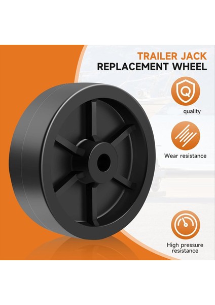 6inch Fragman Jack Wheel Yedek Römork Fragmanı Dil Jack Wheel Hitch Yardımcı Hizmet Fragmanı Jack Yedek Parçaları 2 Pcs (Yurt Dışından) modelleri