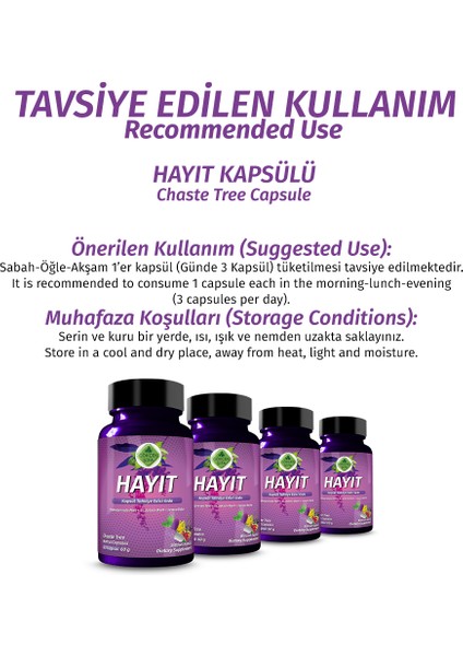 Şifa Hayıt Kapsül (CHASTE TREE CAPSULE) fırsatları