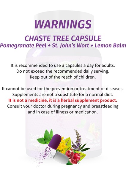 Şifa Hayıt Kapsül (CHASTE TREE CAPSULE)