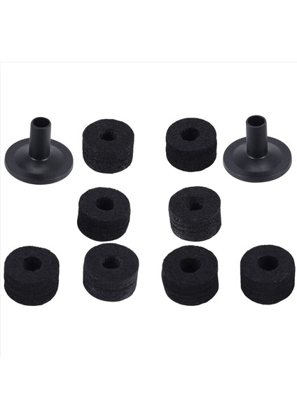 8pcs Zil Standı 25MM Keçe Yıkayıcı + 2pcs Zil Kolu Raf Davul Kiti Için Yedek (Yurt Dışından) fiyatları