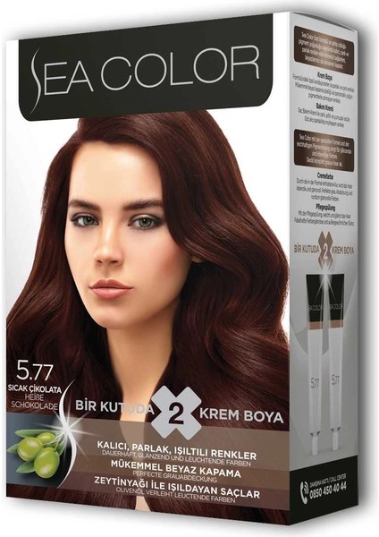 Litaetrend 2 Tüp Krem Saç Boyası Seti Sıcak Çikolata No:5.77