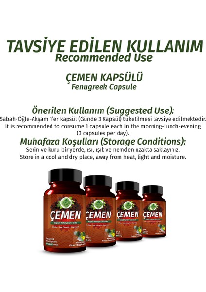 Şifa Çemen Kapsül (FENUGREEK CAPSULE) fırsatları