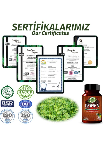 Şifa Çemen Kapsül (FENUGREEK CAPSULE) indirimleri