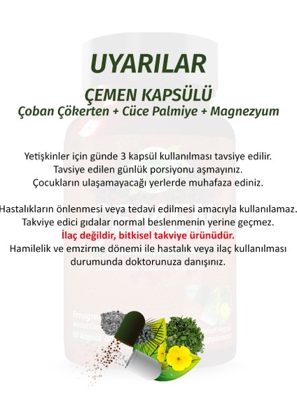 Şifa Çemen Kapsül (FENUGREEK CAPSULE)