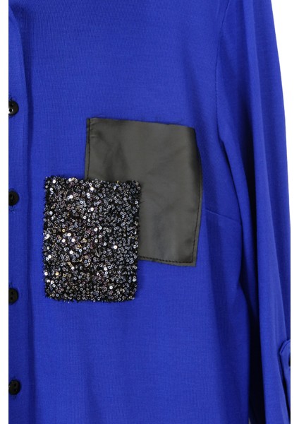 1504 Dee's Düğmeli Iki Cep Sim ve Deri Detaylı modelleri