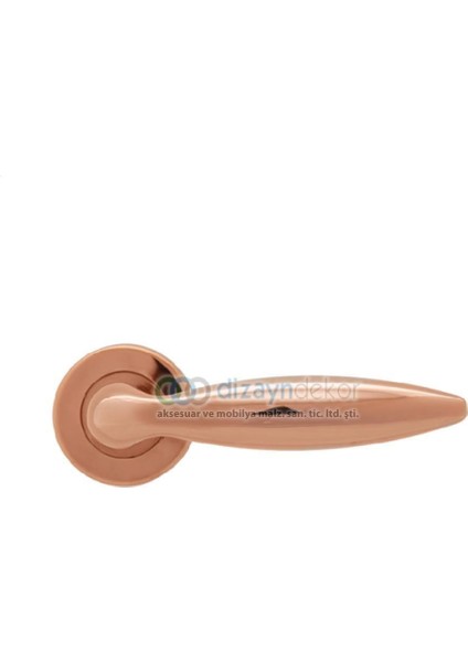Rozetli Kapı Kolu Pasl. Pvd Bronz Barelli Tip