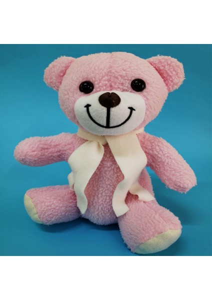 Peluş Ayıcı Pembe Atkılı