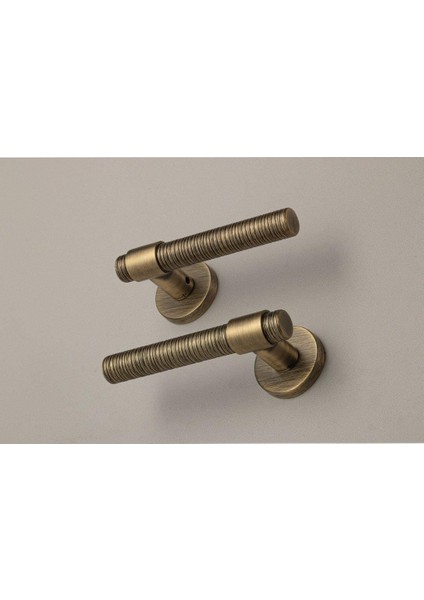 Axel-V Rozetli Kapı Kolu Antik Bronz - Wc fiyatları