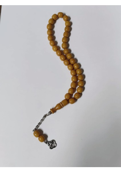 Sarı Küre Kesim Toz Kehribar Tesbih indirimleri