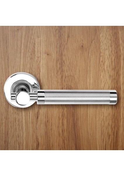 Kapı Kolu Rozetli Saten Krom 303 Wc