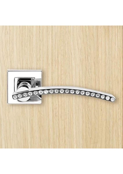 Kapı Kolu Taşlı Saten Krom 503KT Wc