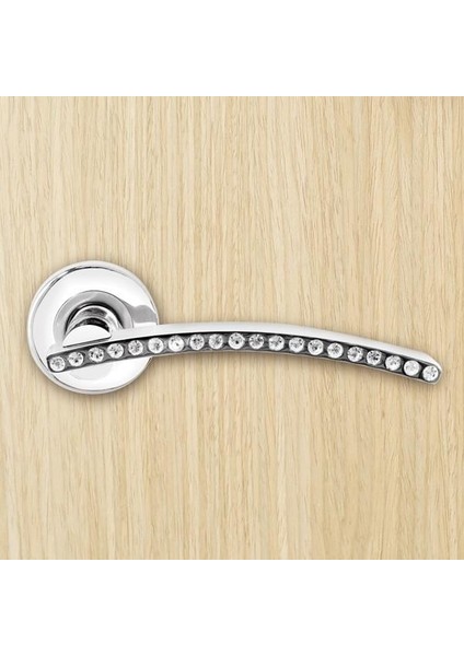 Kapı Kolu Taşlı Saten Krom 603KT Oda-Barelli